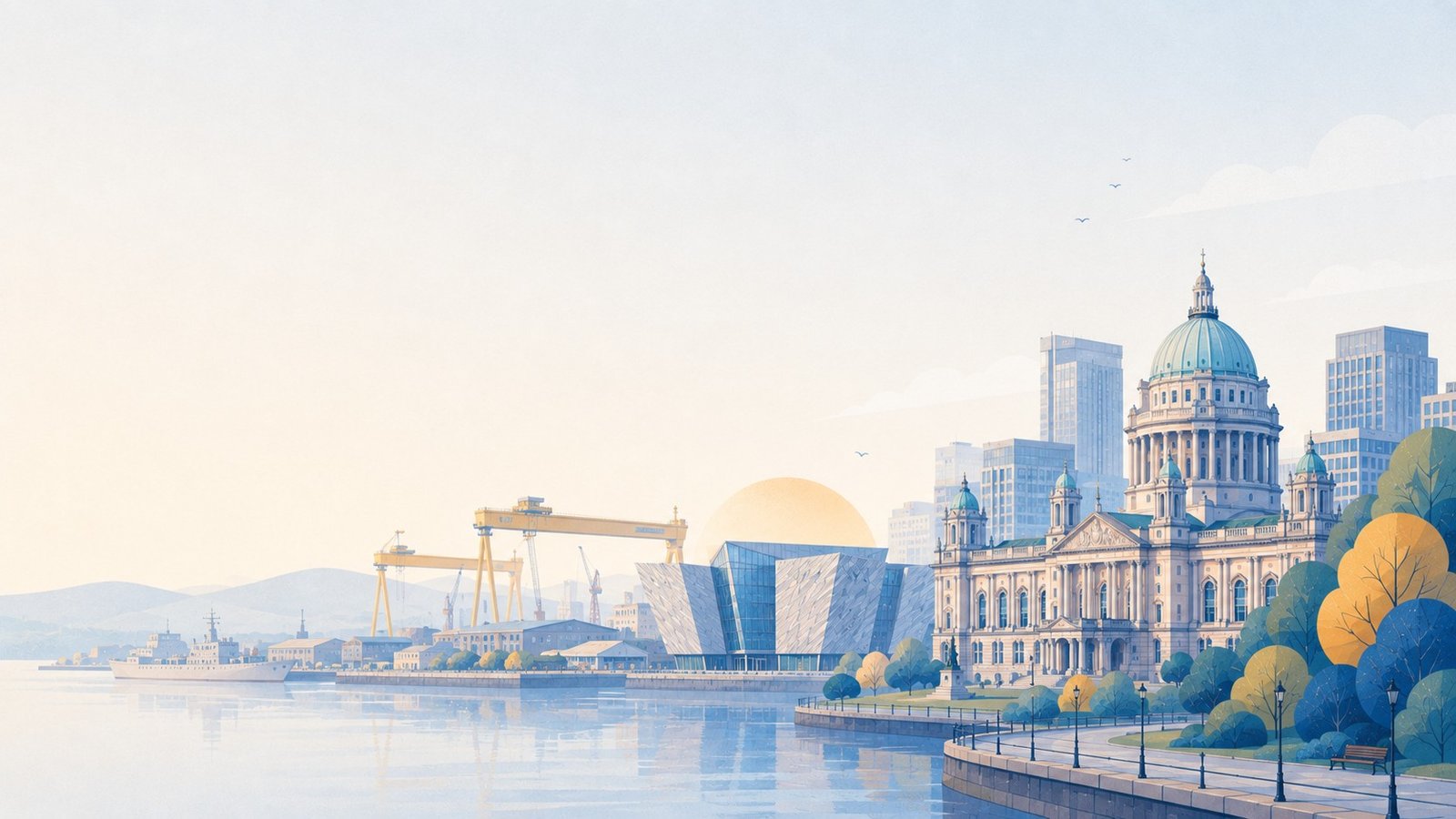 Illustrated view of Belfast